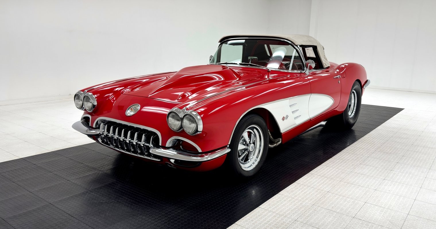 Chevrolet-Corvette-1959-Convertible-Red