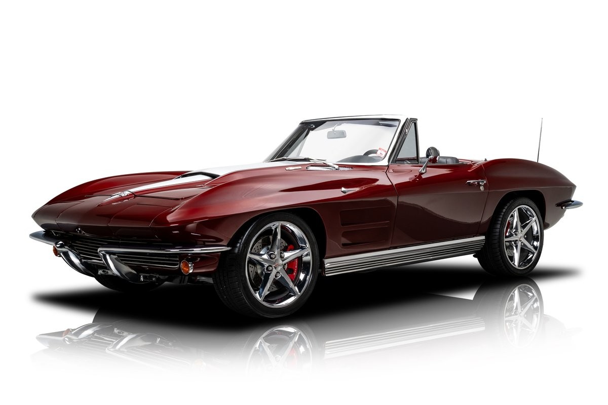 Chevrolet-Corvette-1963-Convertible-Dark-Gray
