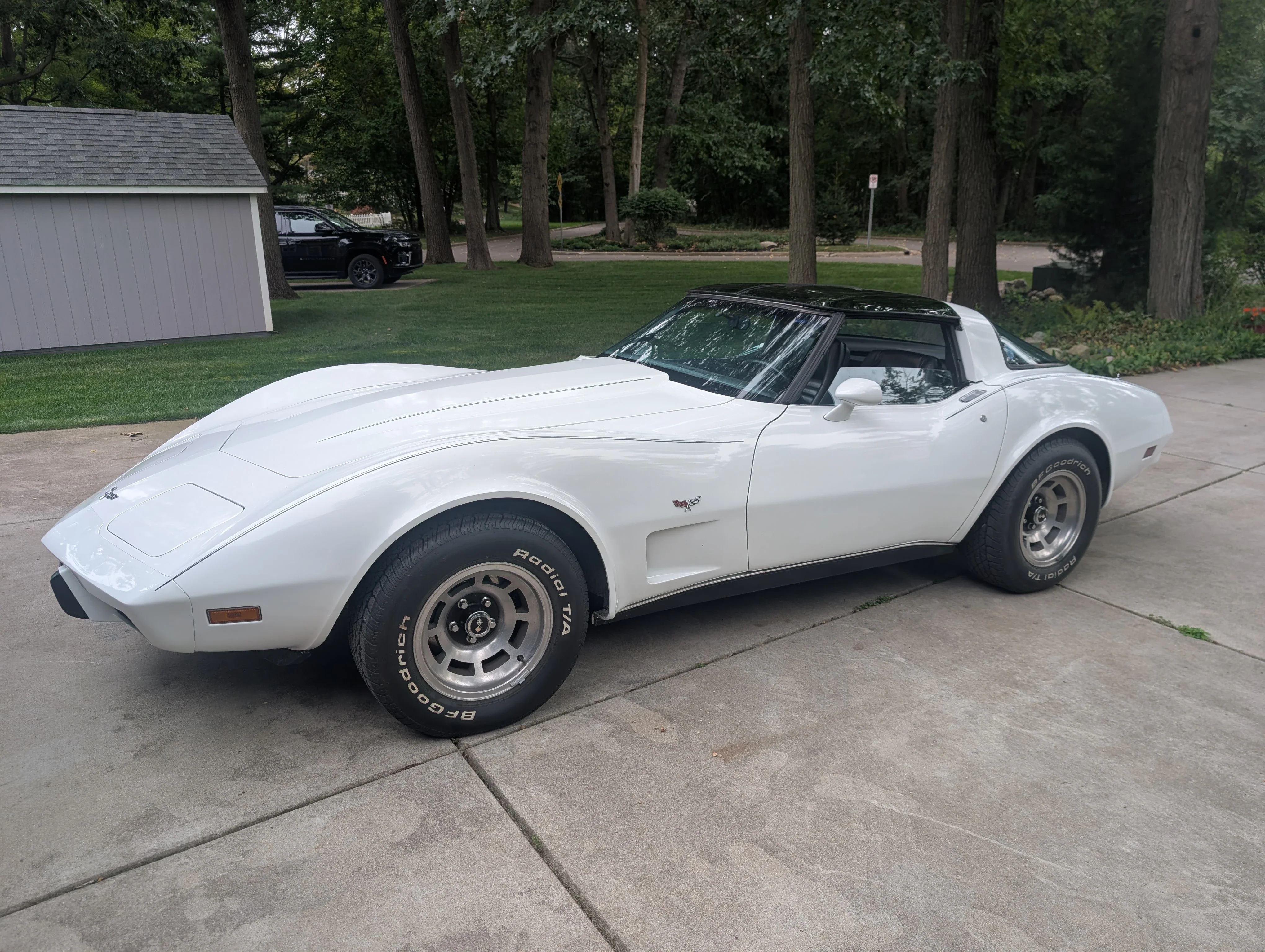 Chevrolet-Corvette-1979-White-Black