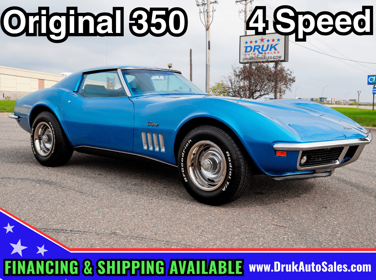Chevrolet-Corvette-Stingray-W-T-Tops-1969-Coupe-Blue