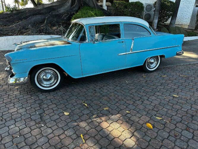 Chevrolet-Delray-1955-Blue