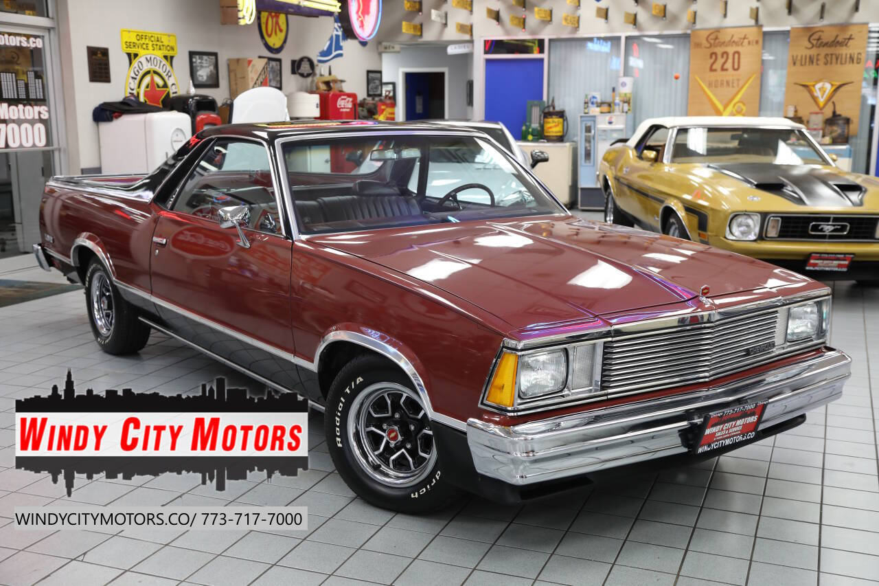 Chevrolet-El-camino-1981-Maroon-amp-Black-Maroon-Vinyl