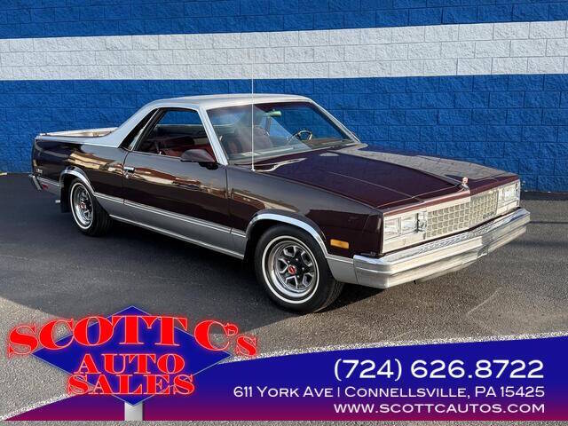 Chevrolet-El-camino-1986-Burgundy-Maroon-Silver