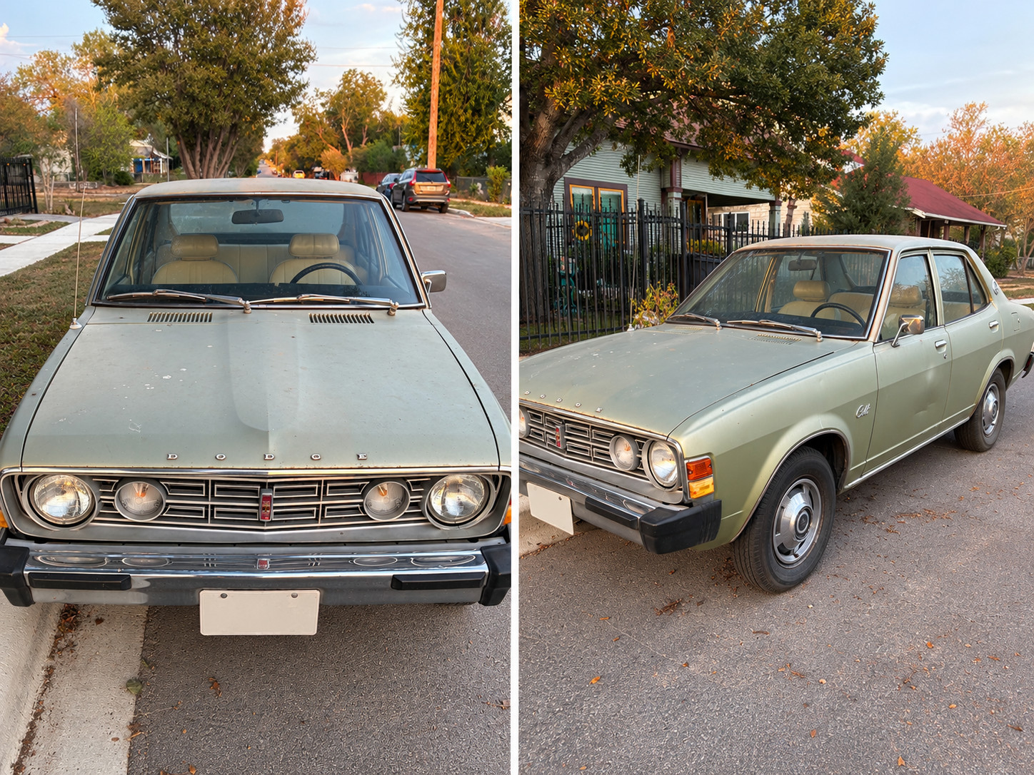 Dodge-Colt-1976-Sedan-White