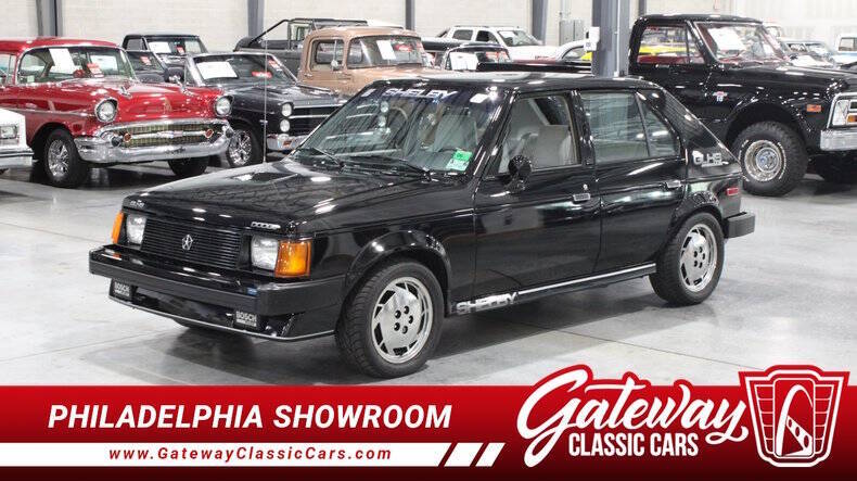 Dodge-Omni-1986-Black-Gray