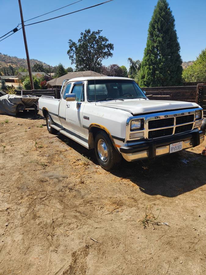 Dodge-Ram-250-diesel-1993-White
