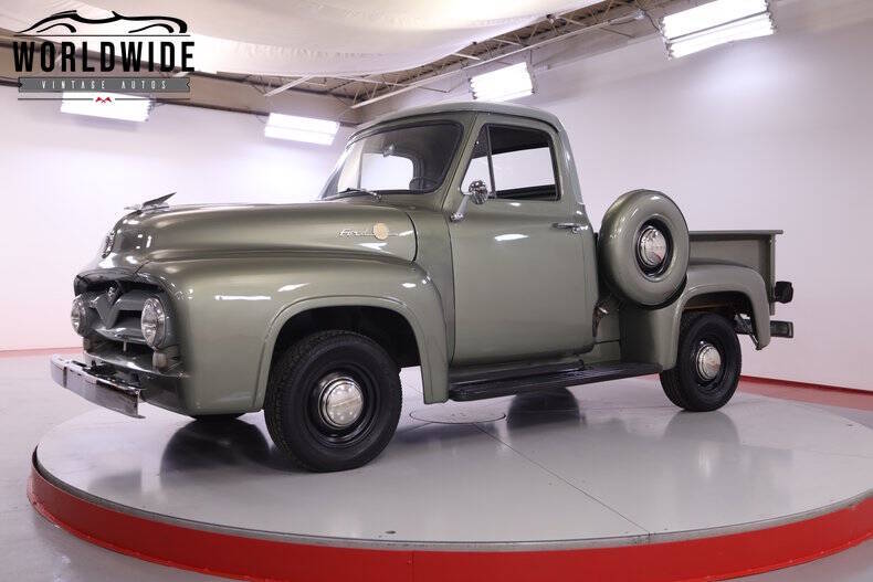 Ford-F-100-1955-Green-GrayPlaid