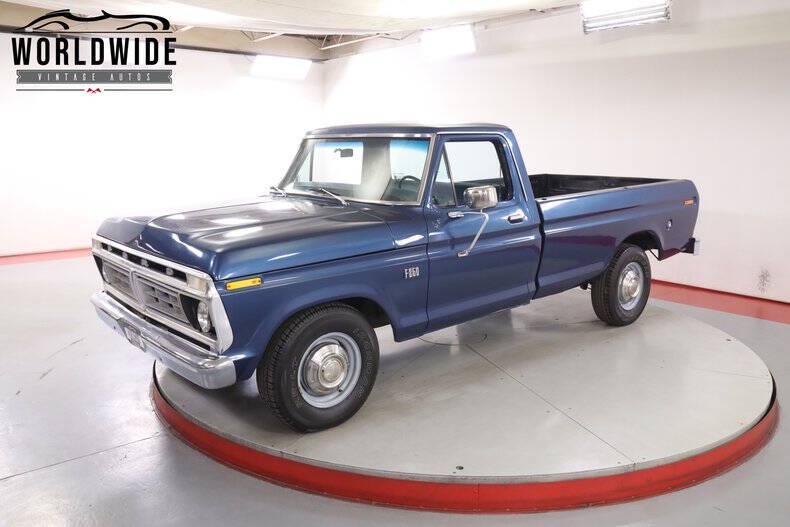 Ford-F-250-1976-Blue-Blue