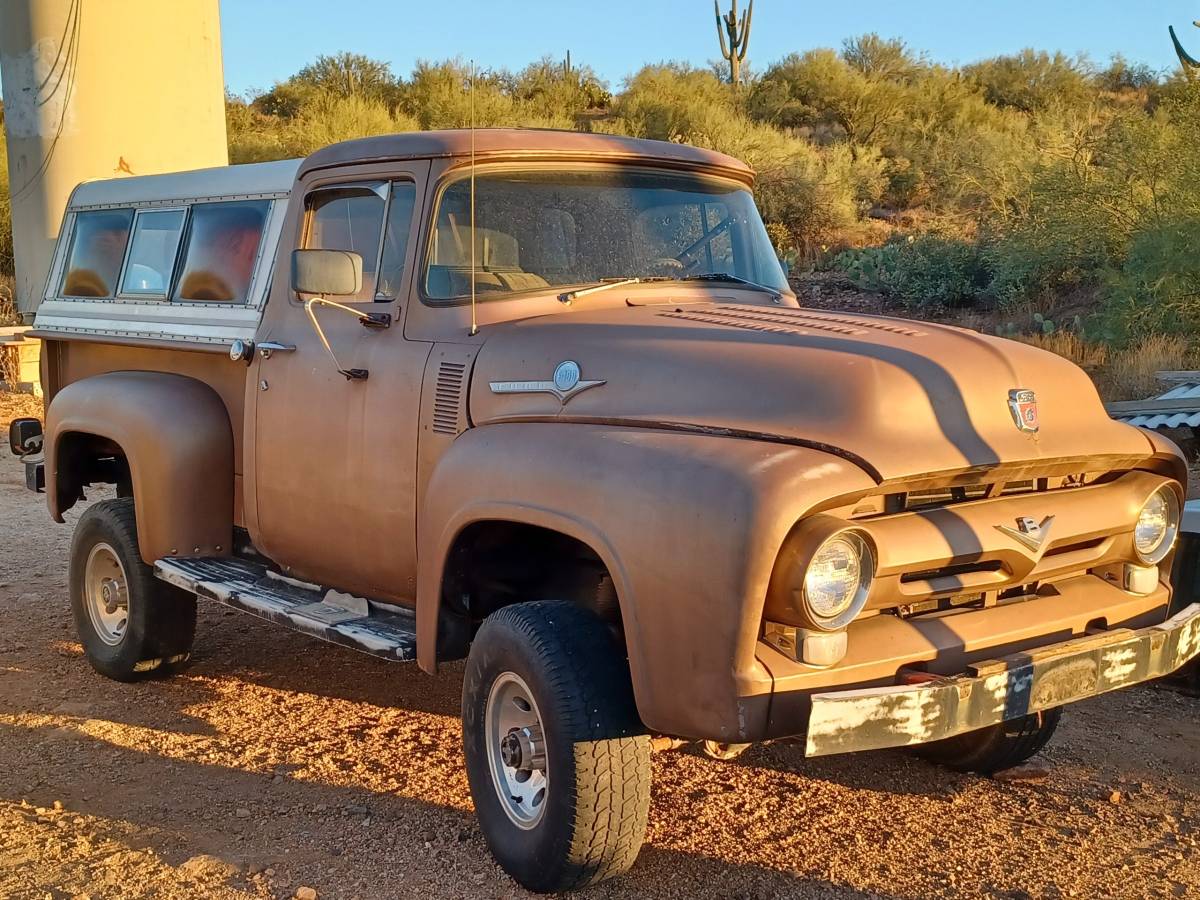 Ford-F-350-1956-Brown