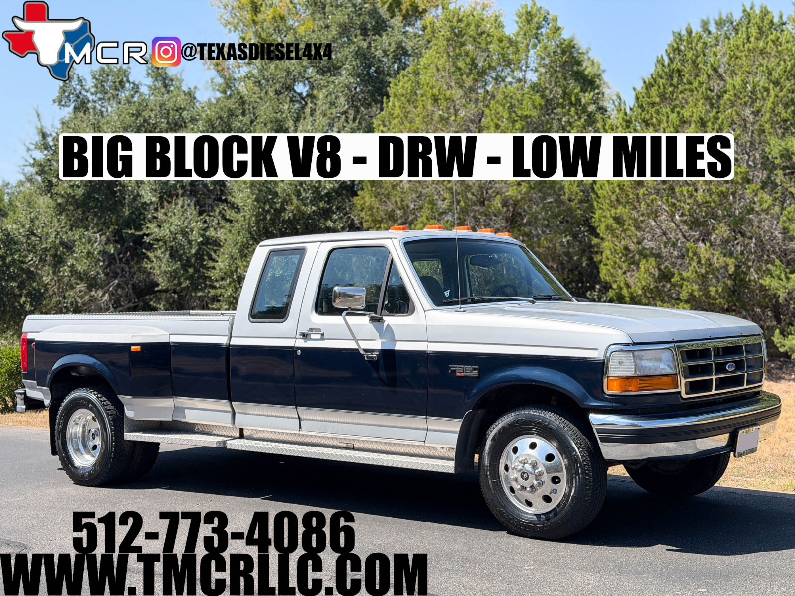 Ford-F-350-1992-Extended-Cab-Pickup-Gray