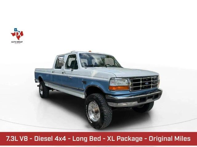 Ford-F-350-1995-Crew-Cab-Pickup-Blue