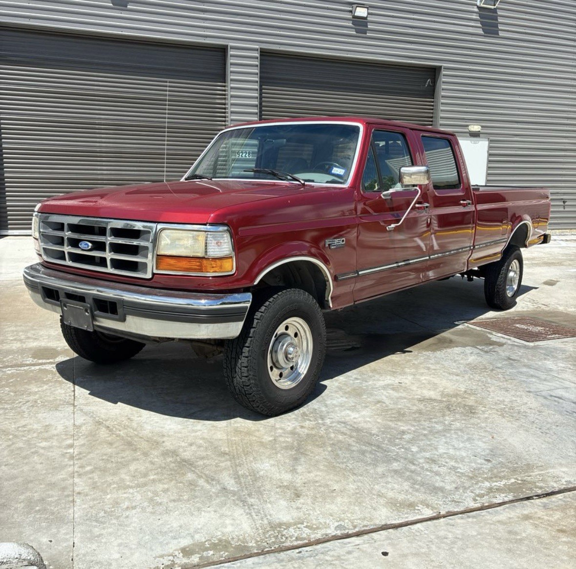 Ford-F-350-1996-Crew-Cab-Pickup-Gray