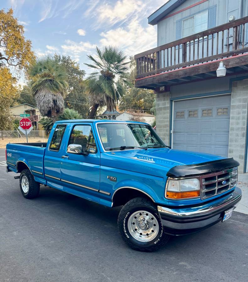 Ford-F150-xlt-supercab-shortbed-1995-Blue