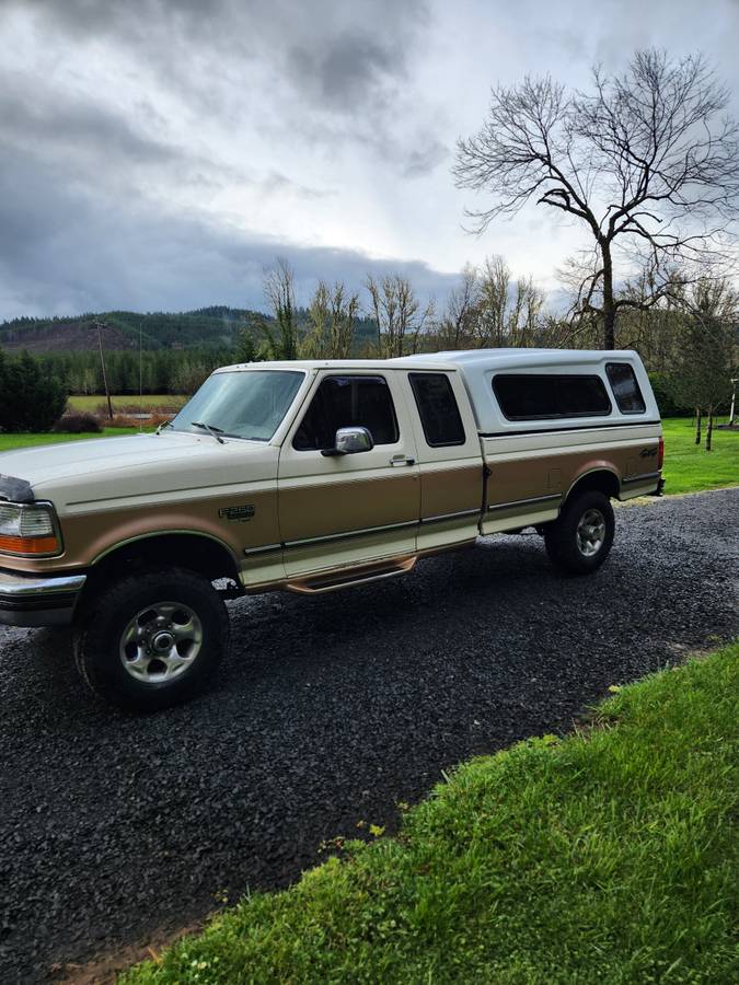 Ford-F250-super-duty-xlt-diesel-1995-White