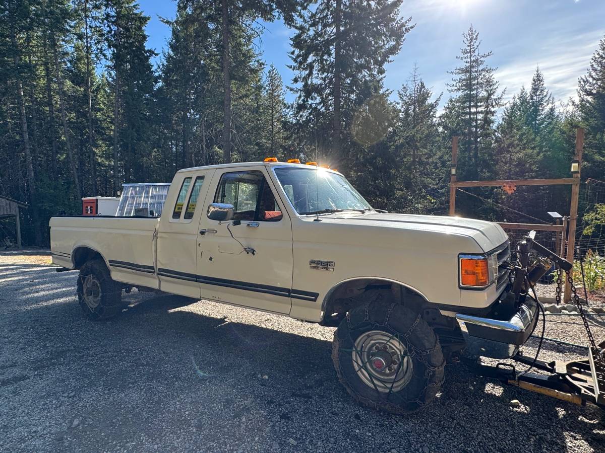 Ford-F250-xlt-lariat-1989-White