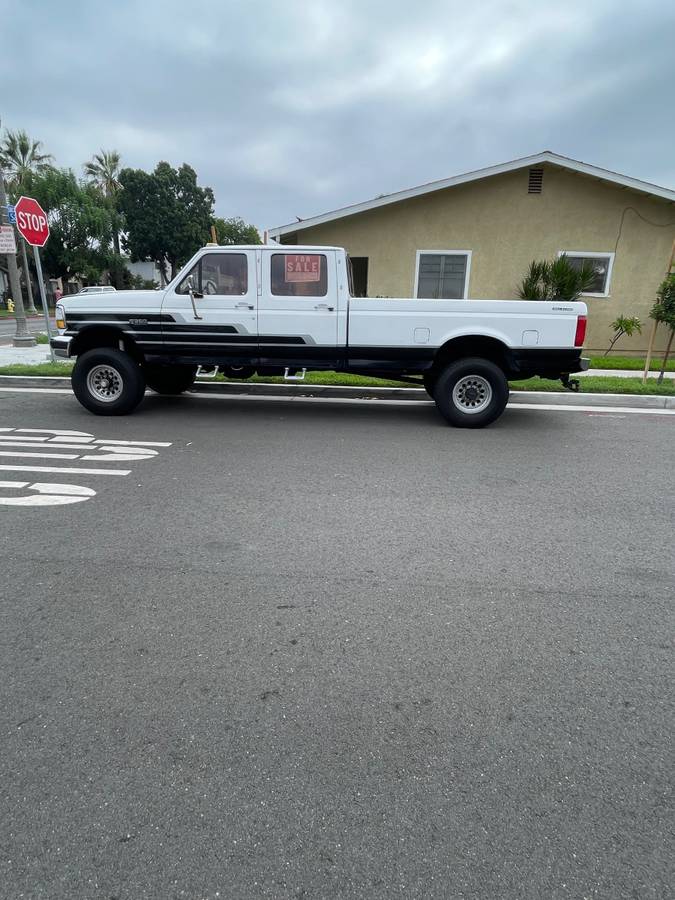 Ford-F350-xlt-1994-White