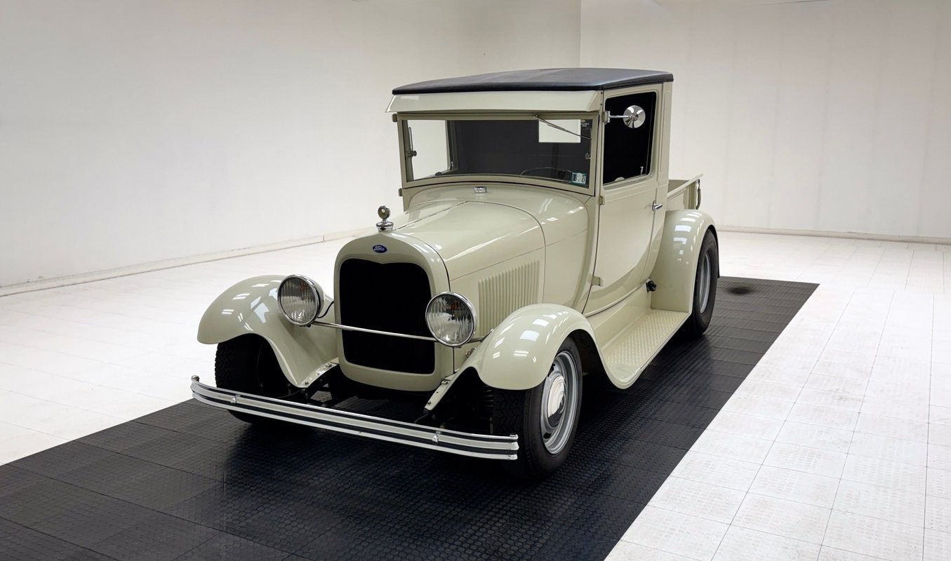 Ford-Model-A-1928-Pickup-Truck-Gray