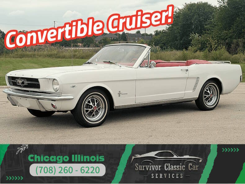 Ford-Mustang-1965-White-Red