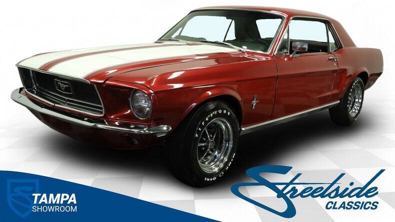 Ford-Mustang-1968-Burgundy-Black