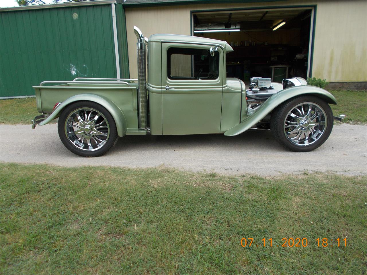 Ford-Pickup-1934-Green-Silver