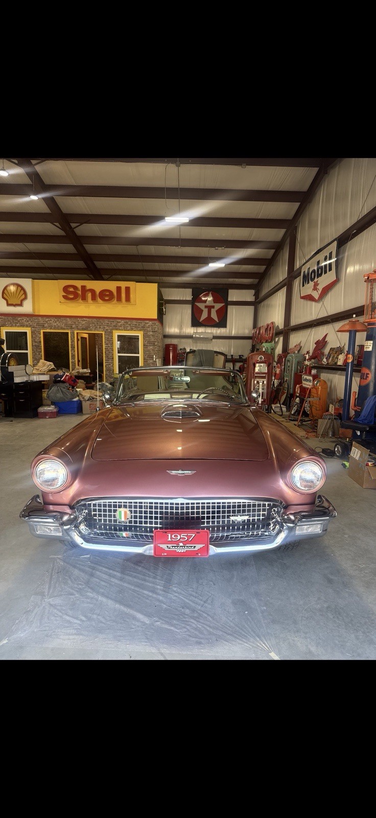 Ford-Thunderbird-1957-Convertible-Brown