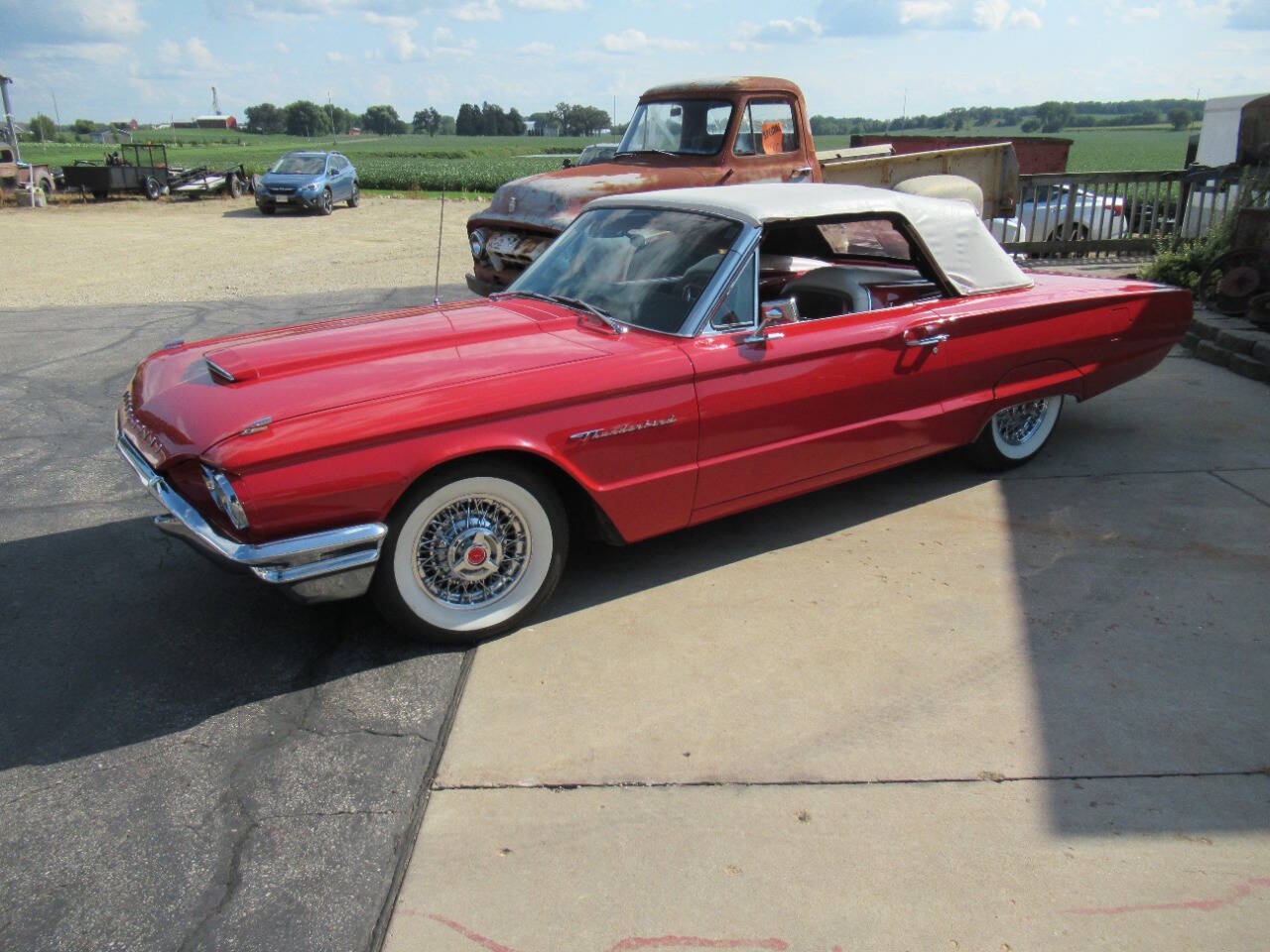 Ford-Thunderbird-1964-Red-Red