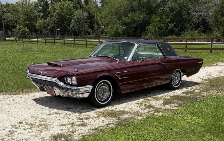 Ford-Thunderbird-1965-Burgundy-White