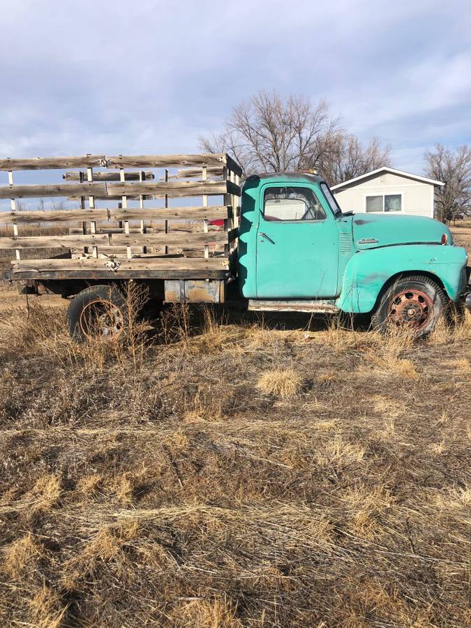 Gmc-1-ton-flatbed-1954-White