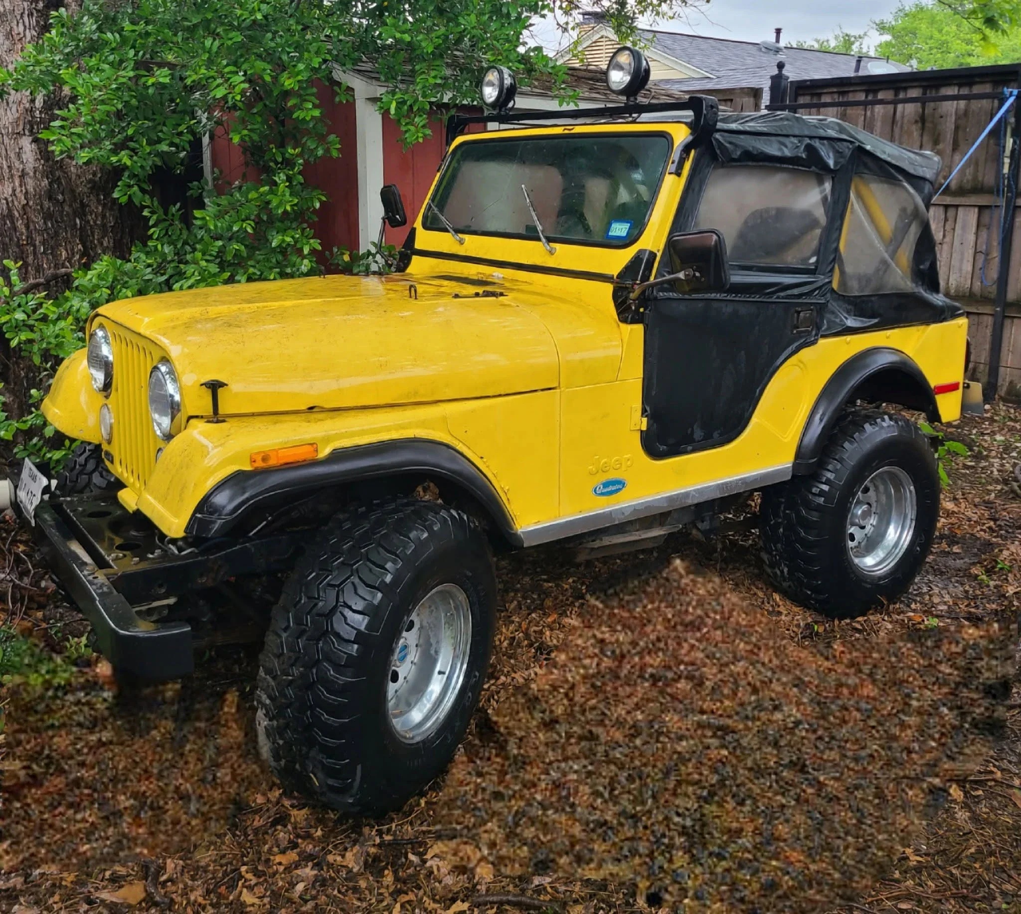 Jeep-Cj-5-1976-Yellow-Black