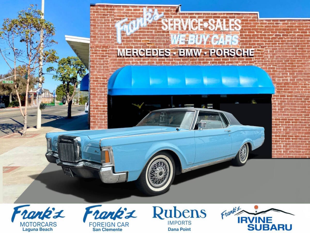 Lincoln-Continental-1970-Blue