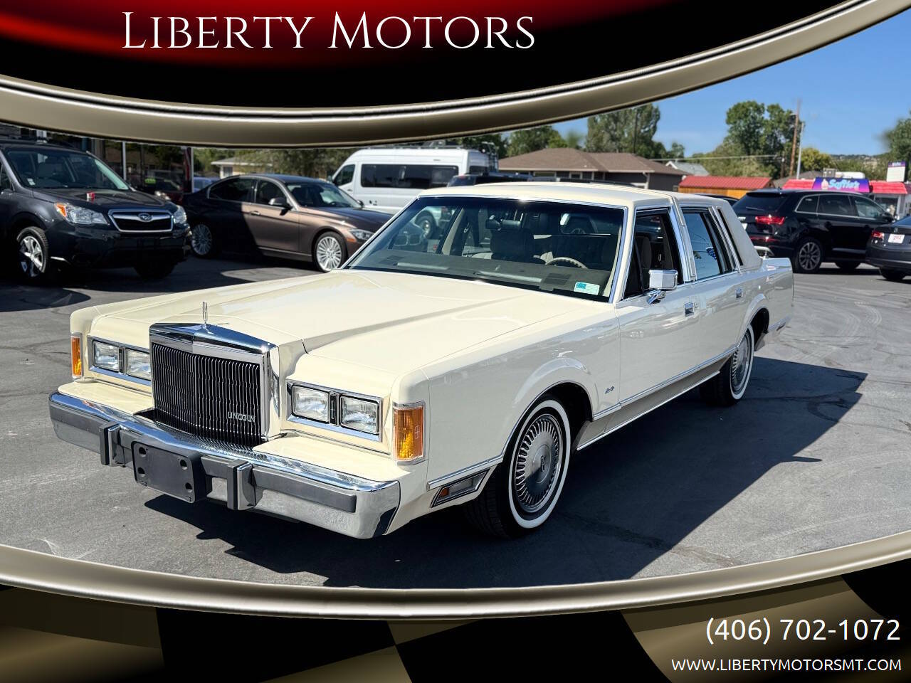 Lincoln-Town-car-1989-Beige-Tan