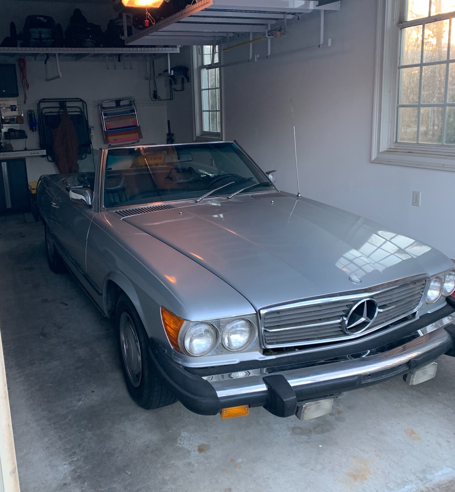 Mercedes-Benz-450-SL-1974-Convertible-Blue