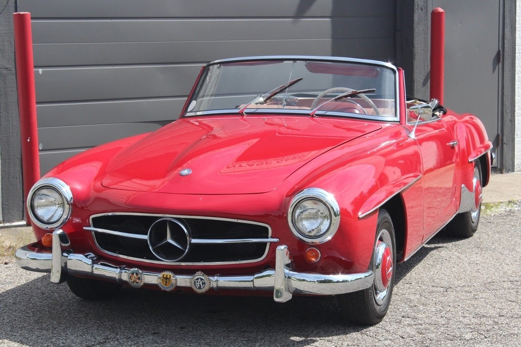 Mercedes-Benz-SL-Class-1960-Convertible-Red