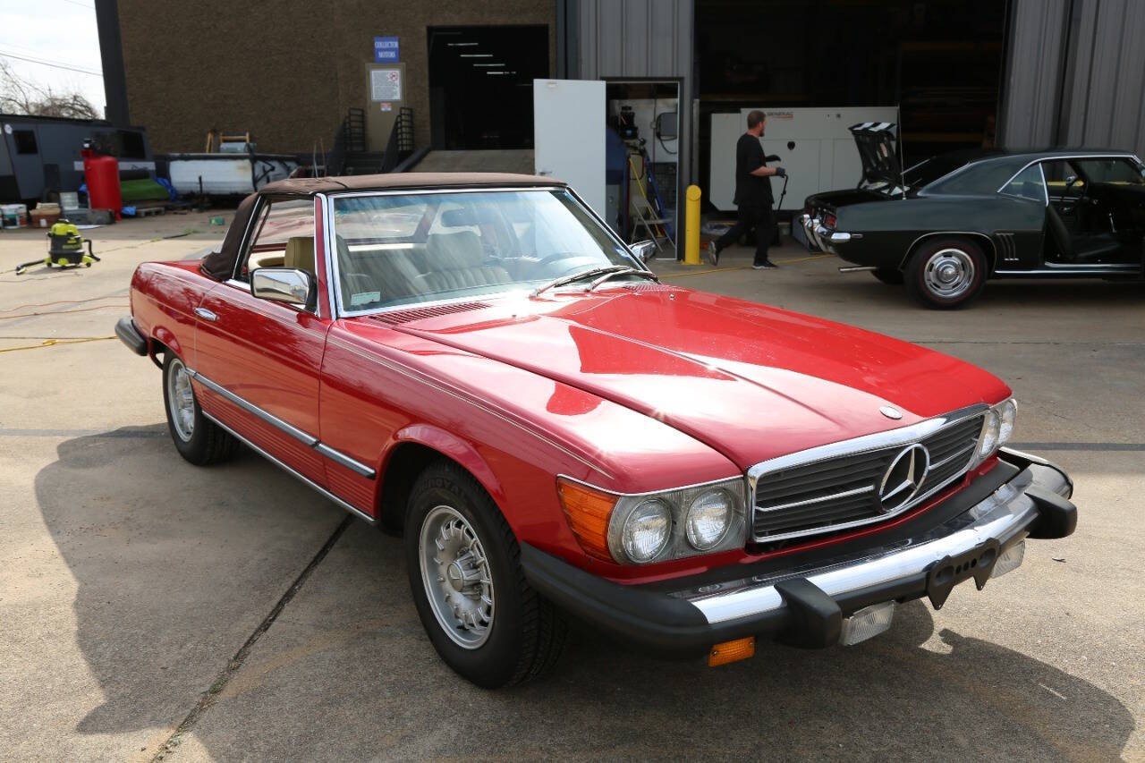 Mercedes-Benz-SL-Class-1981-Convertible-Tan