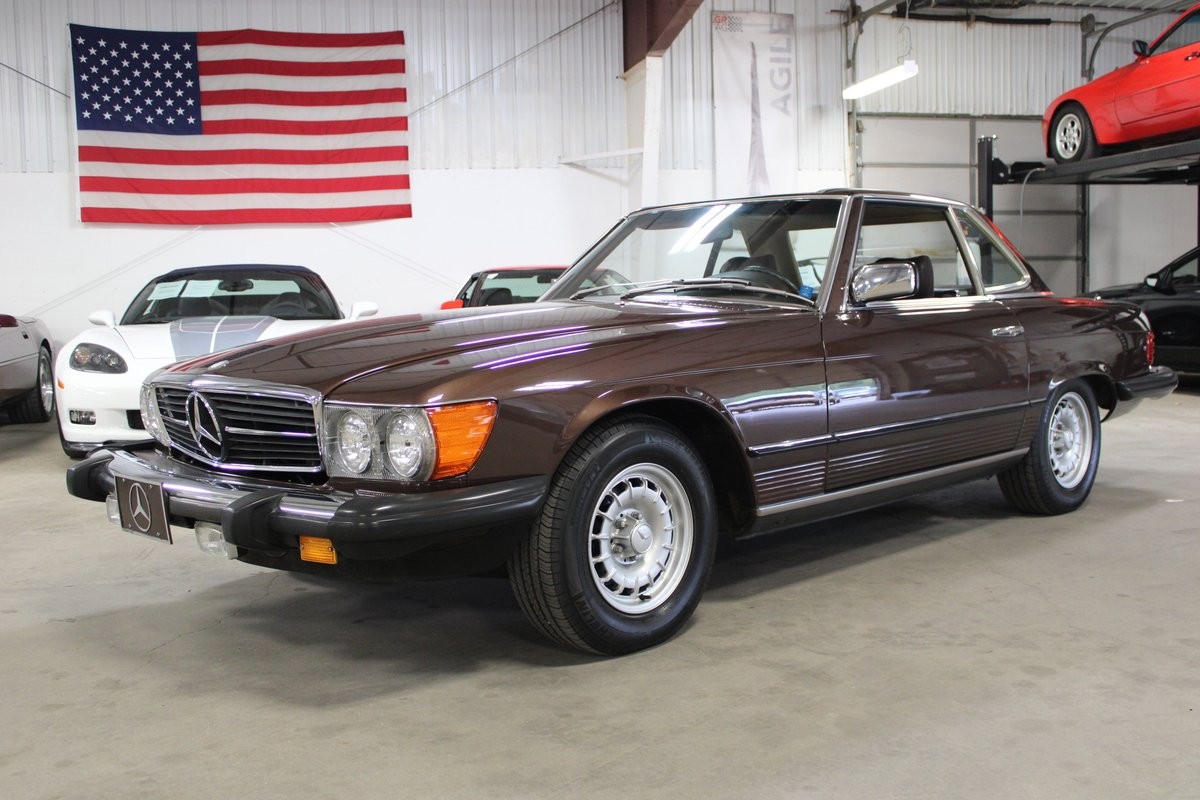 Mercedes-Benz-SL-Class-1983-Convertible-Espresso-Brown