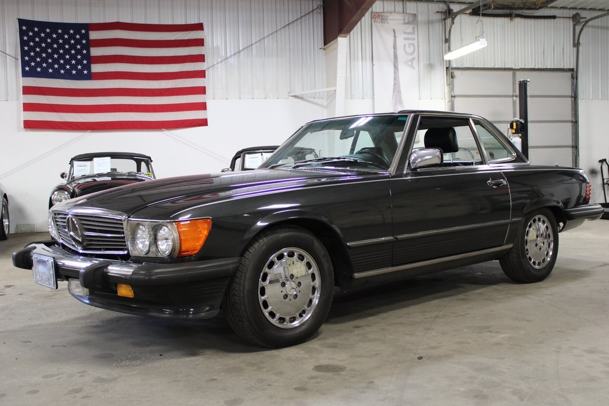 Mercedes-Benz-SL-Class-1988-Convertible-Black