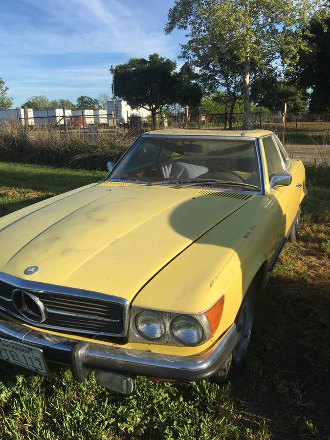 Mercedes-benz-450sl-1973-Yellow