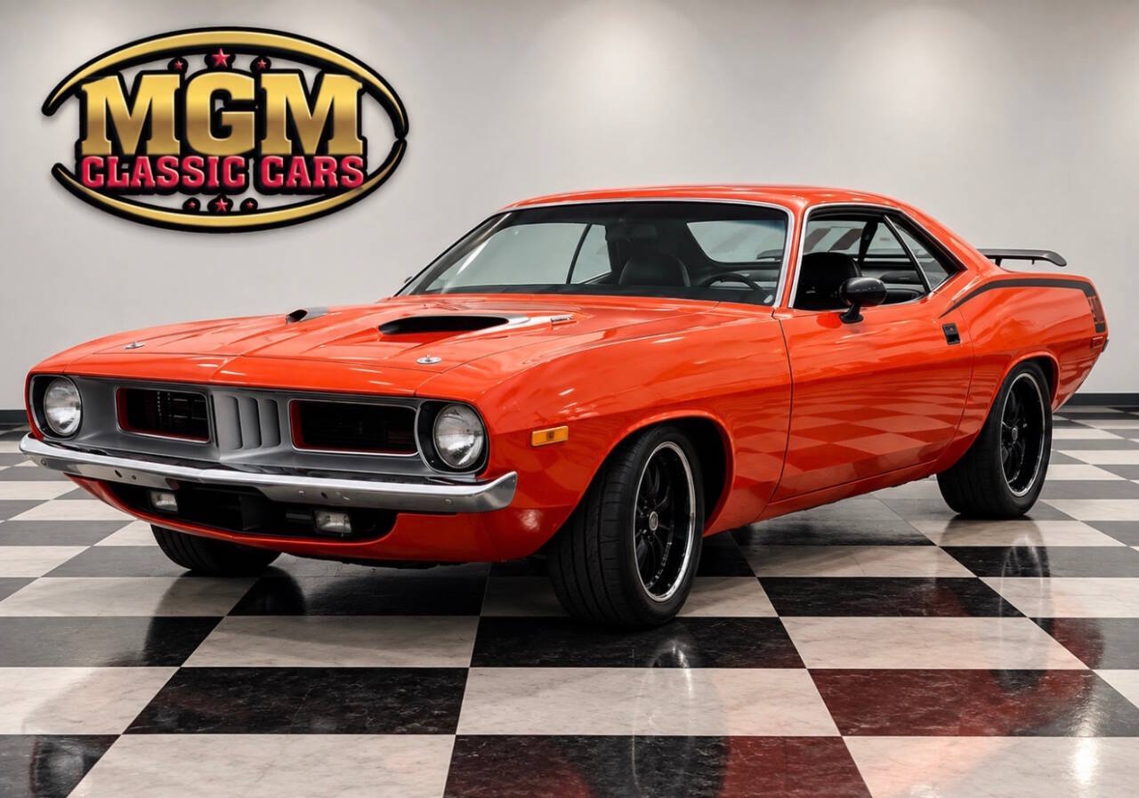 Plymouth-Barracuda-1972-Orange-Black