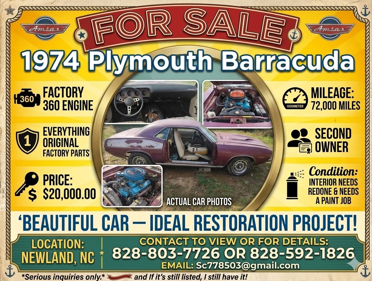 Plymouth-Barracuda-1974-Coupe-Black
