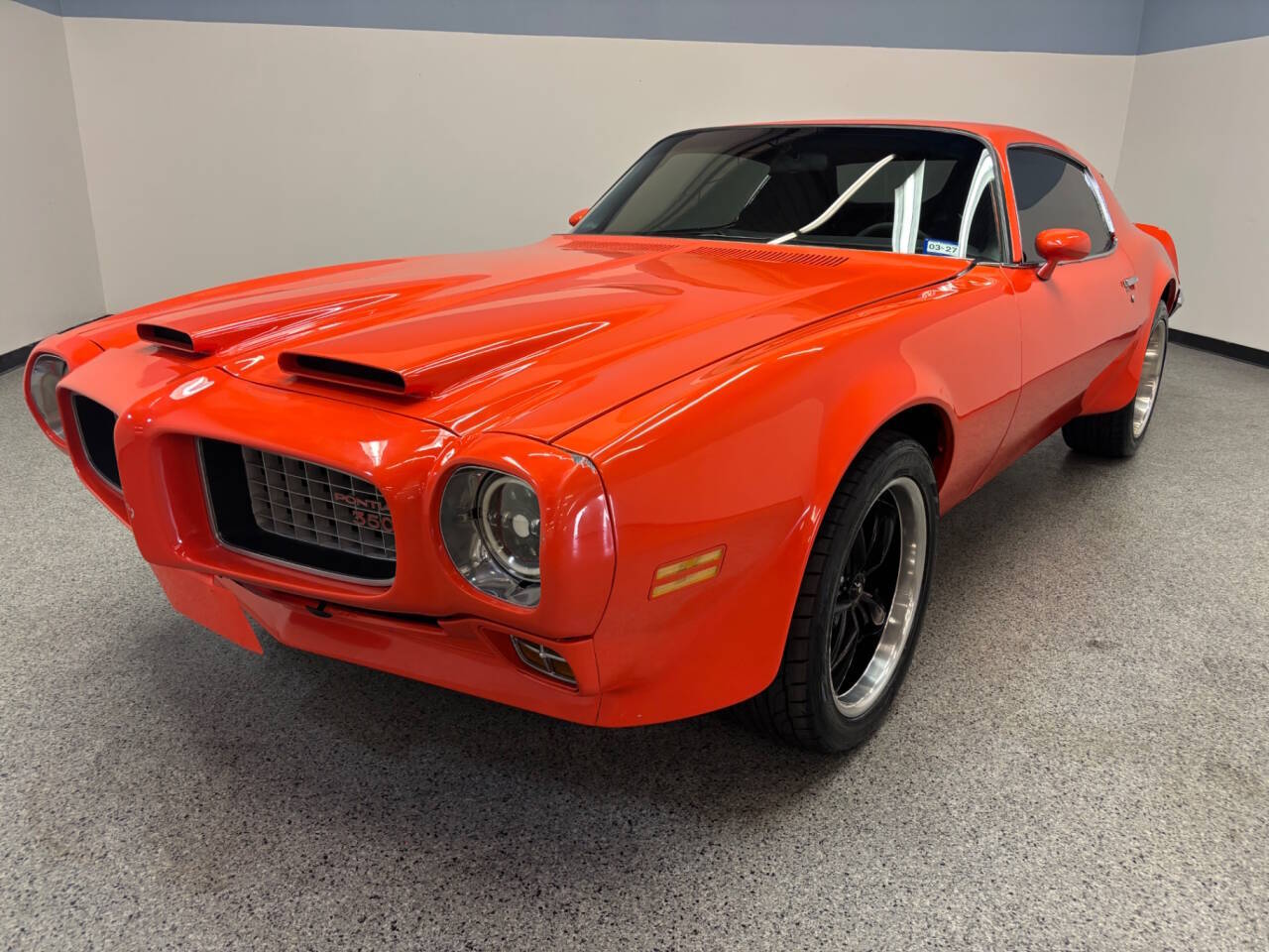 Pontiac-Firebird-1973-Orange-Black