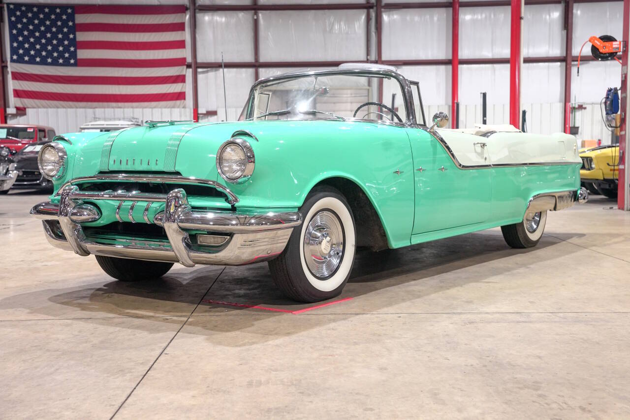 Pontiac-Star-chief-1955-Turquoise-Black