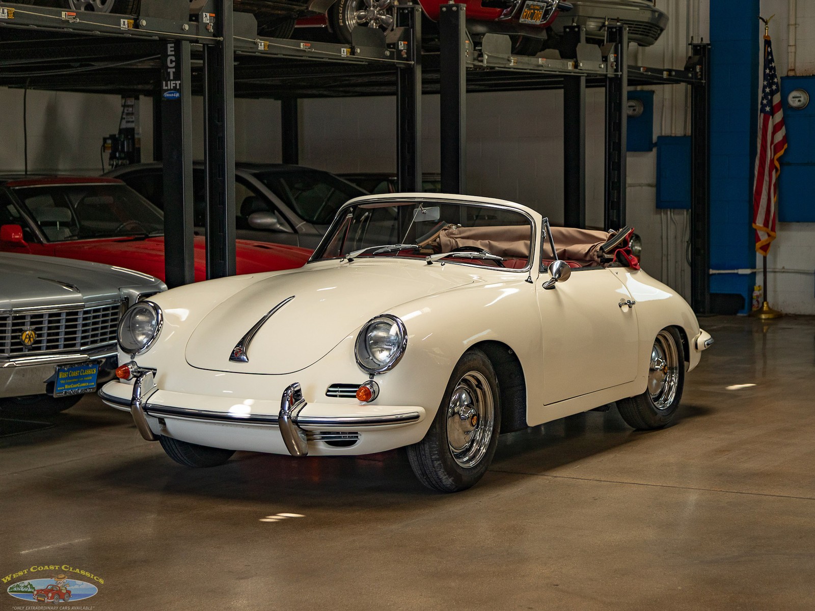 Porsche-356B-Cabriolet-1962-2-Door-Convertible-Red