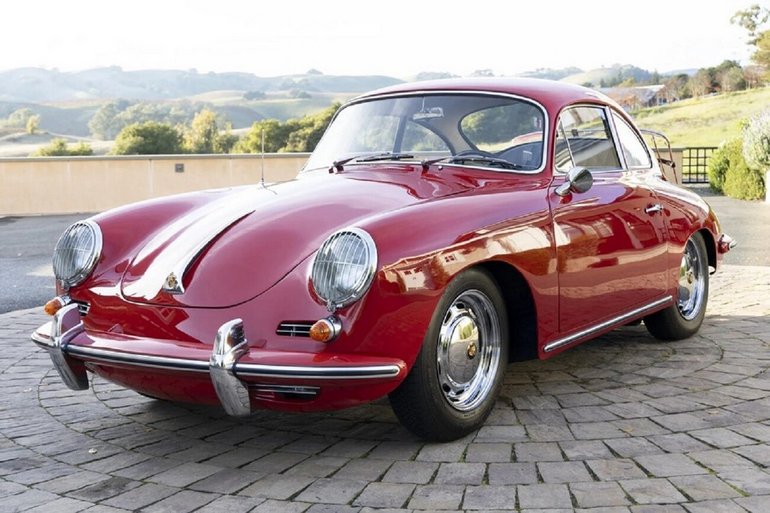 Porsche-356c-1964-Red-Black