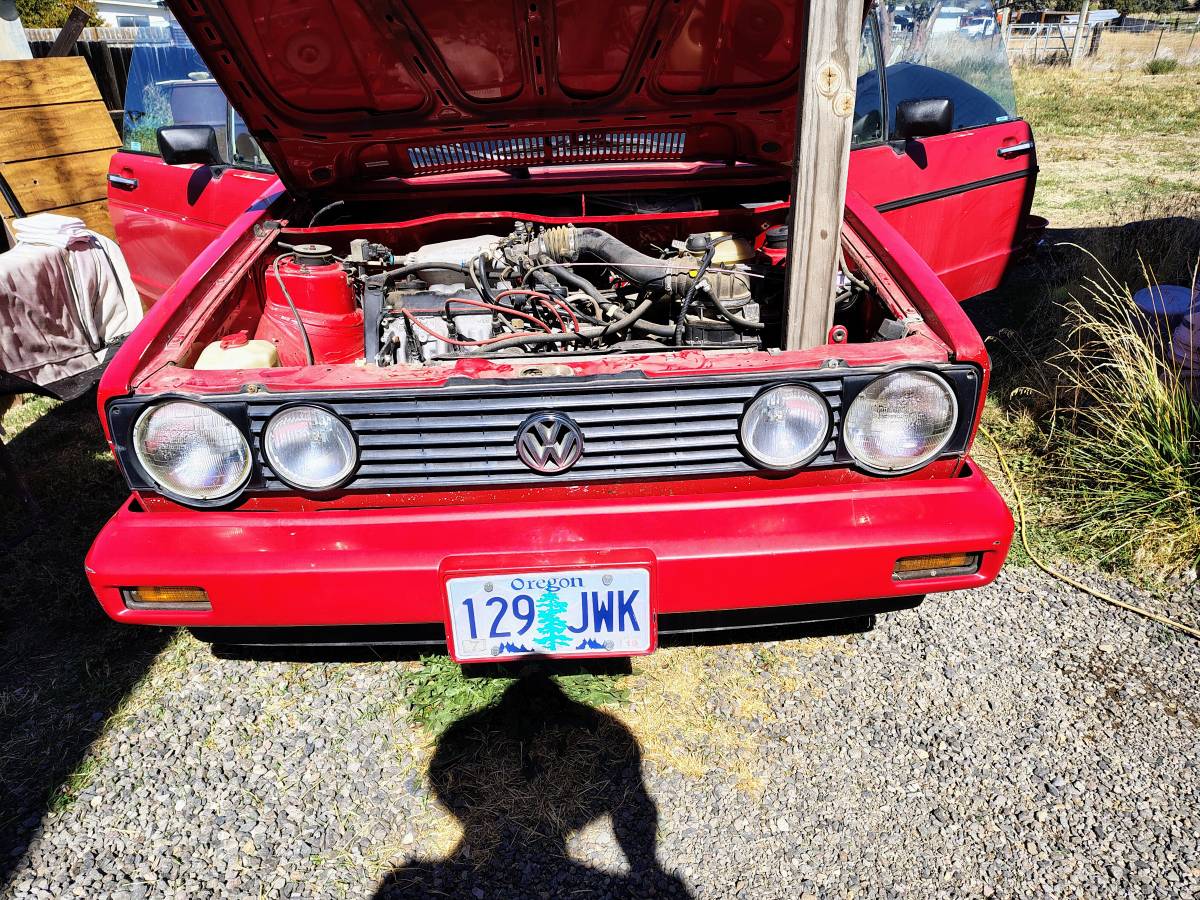 Volkswagen-Cabriolet-1989-Red