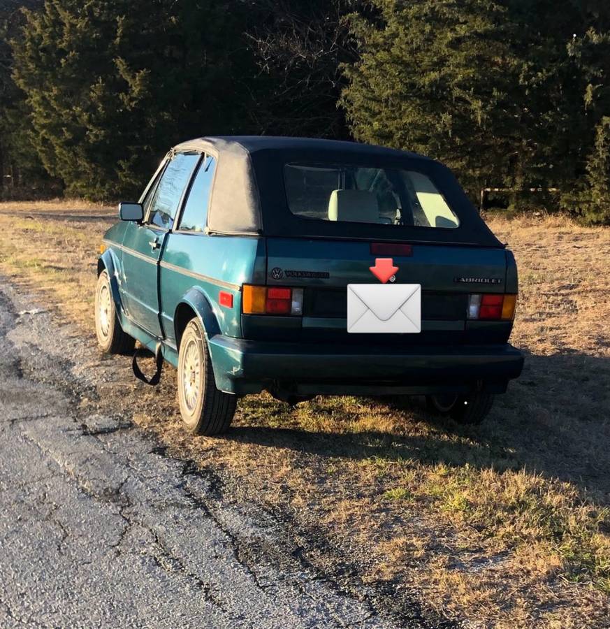 Volkswagen-Cabriolet-1992-Green