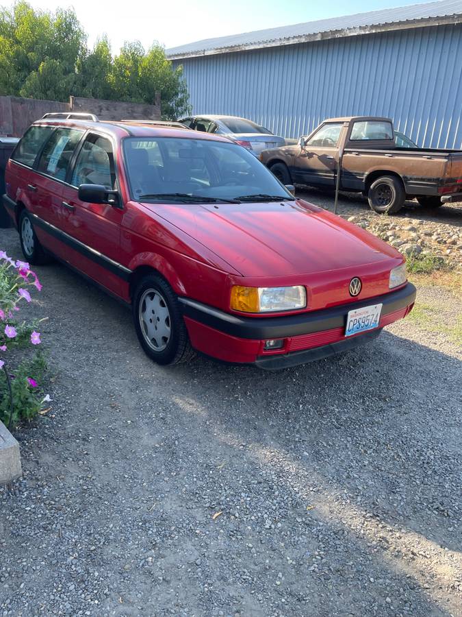 Volkswagen-Passat-wagon-gl-1991-Red
