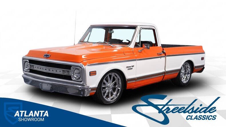 Chevrolet-C10-1970-Orange-Black