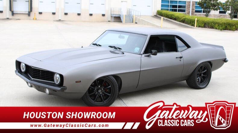 Chevrolet-Camaro-1969-Gray-Black