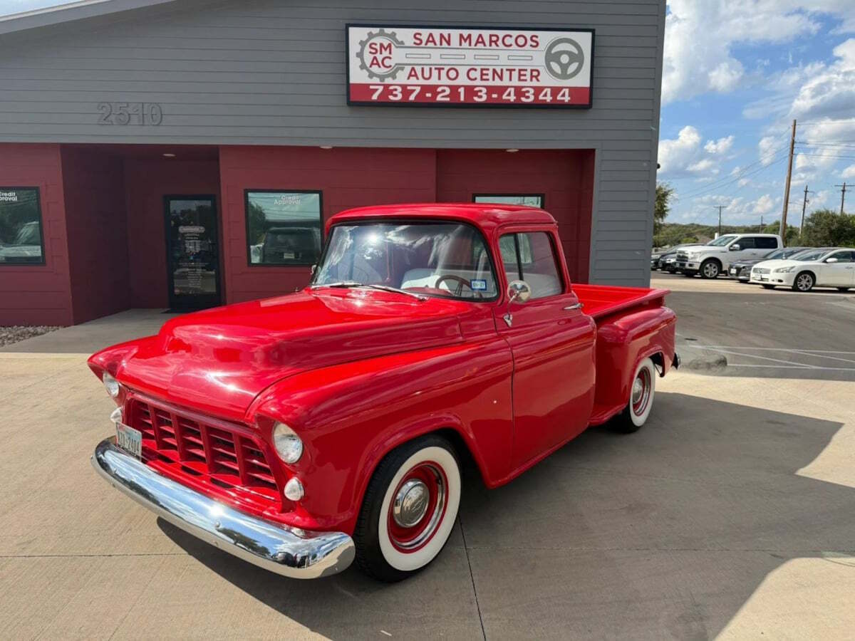 Chevrolet-Ck-2500-1957-Red-White