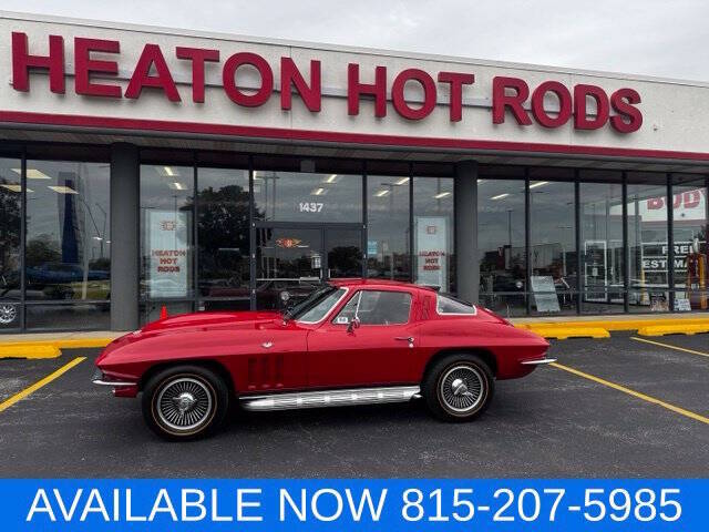 Chevrolet-Corvette-1965-Red-Black